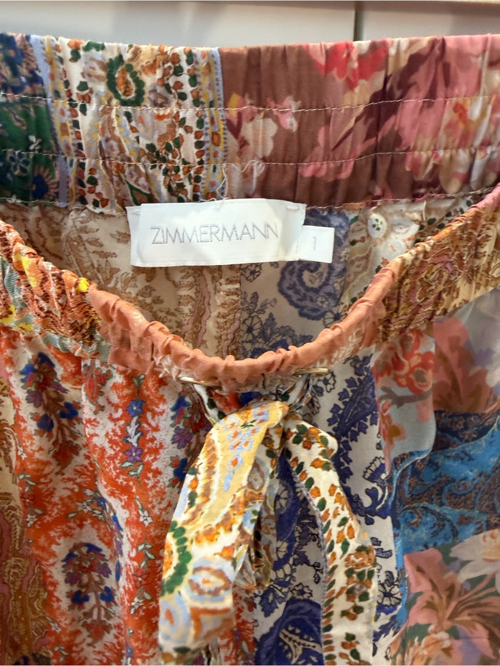 Zimmermann Multi-Color Patchwork Maxi pants - Picture 2 of 3